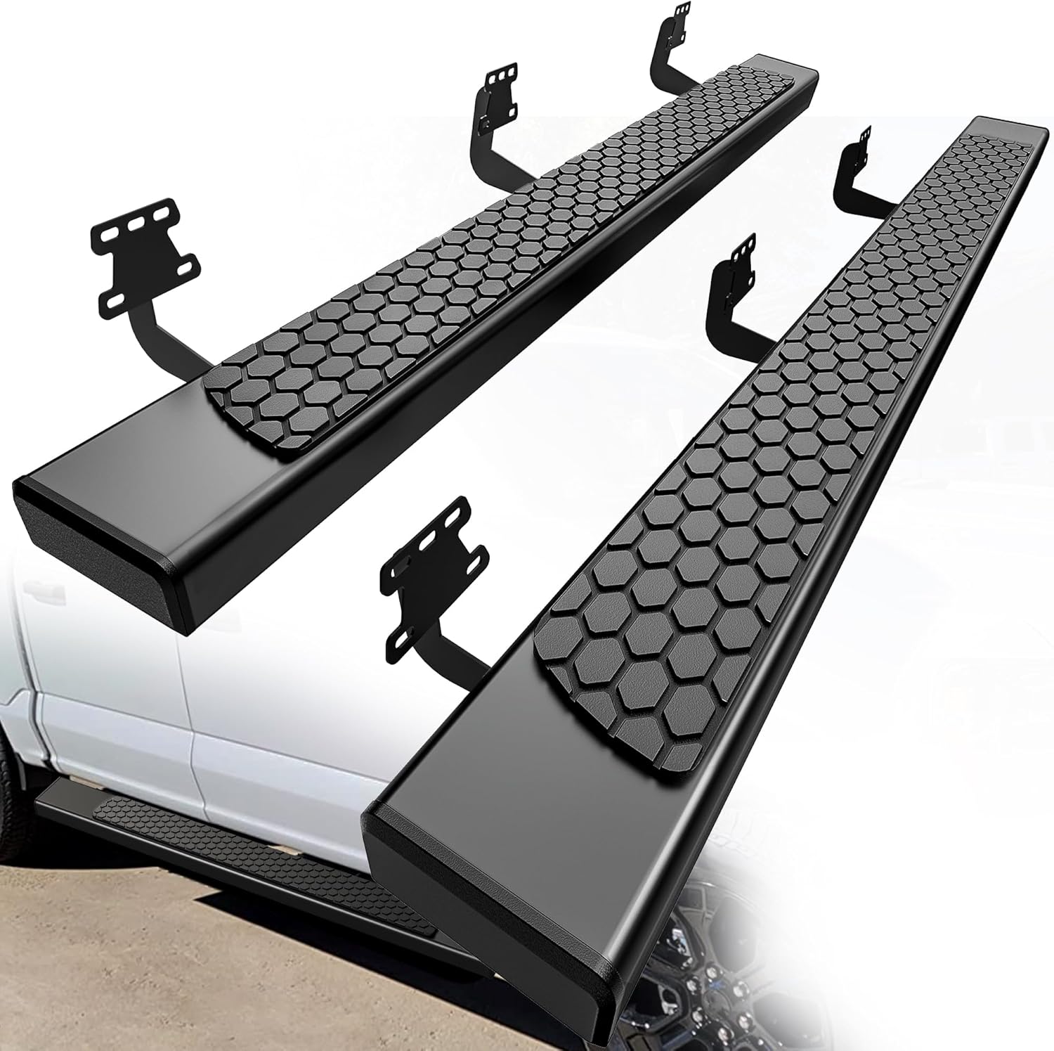 Running Boards for 2019–2026 Ram 1500 Crew Cab | Black Side Steps Nerf Bars | YITAMOTOR