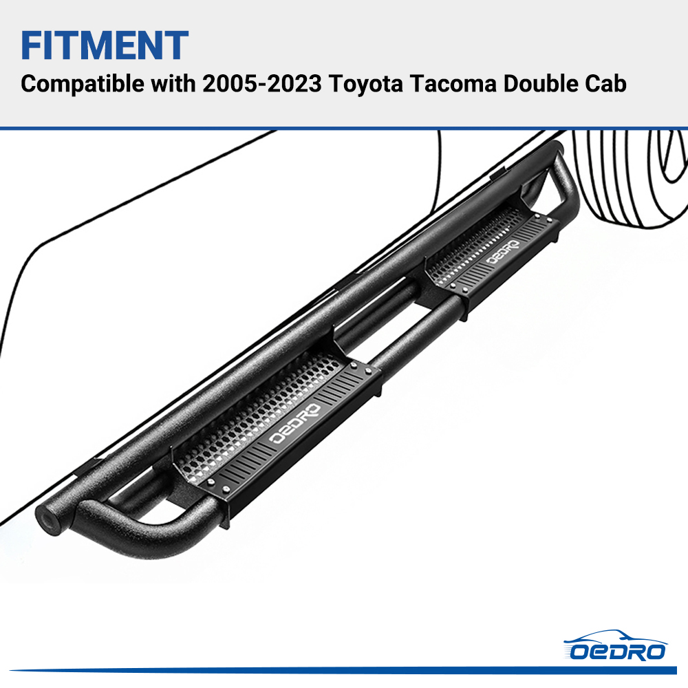 Estribos Ba2 Toyota Tacoma 2005-2023 Negro | Meses sin interés