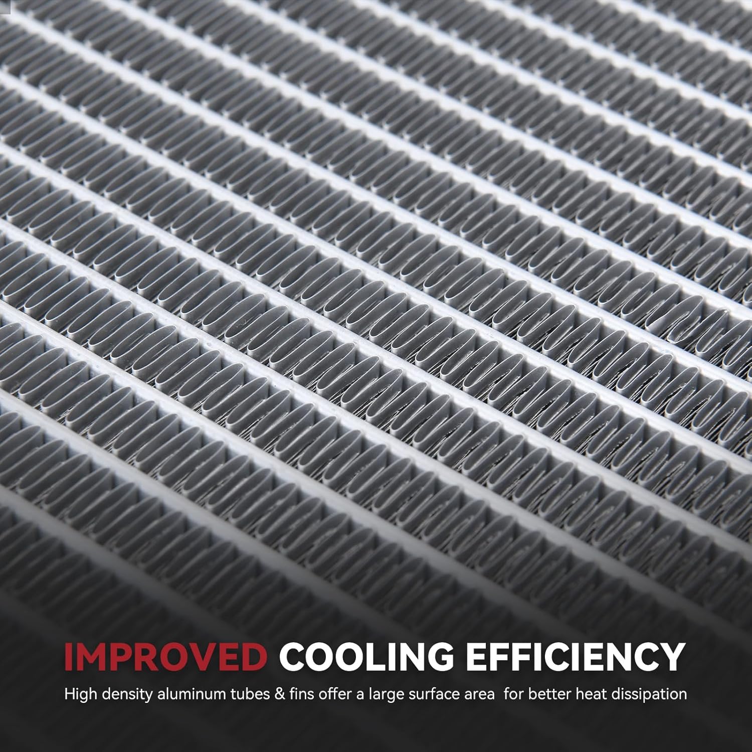 Side view of YITAMOTOR Aluminum Radiator - Direct Fit for Ford/Lincoln/Mercury Models | 3.5L 3.7L V6 Compatible