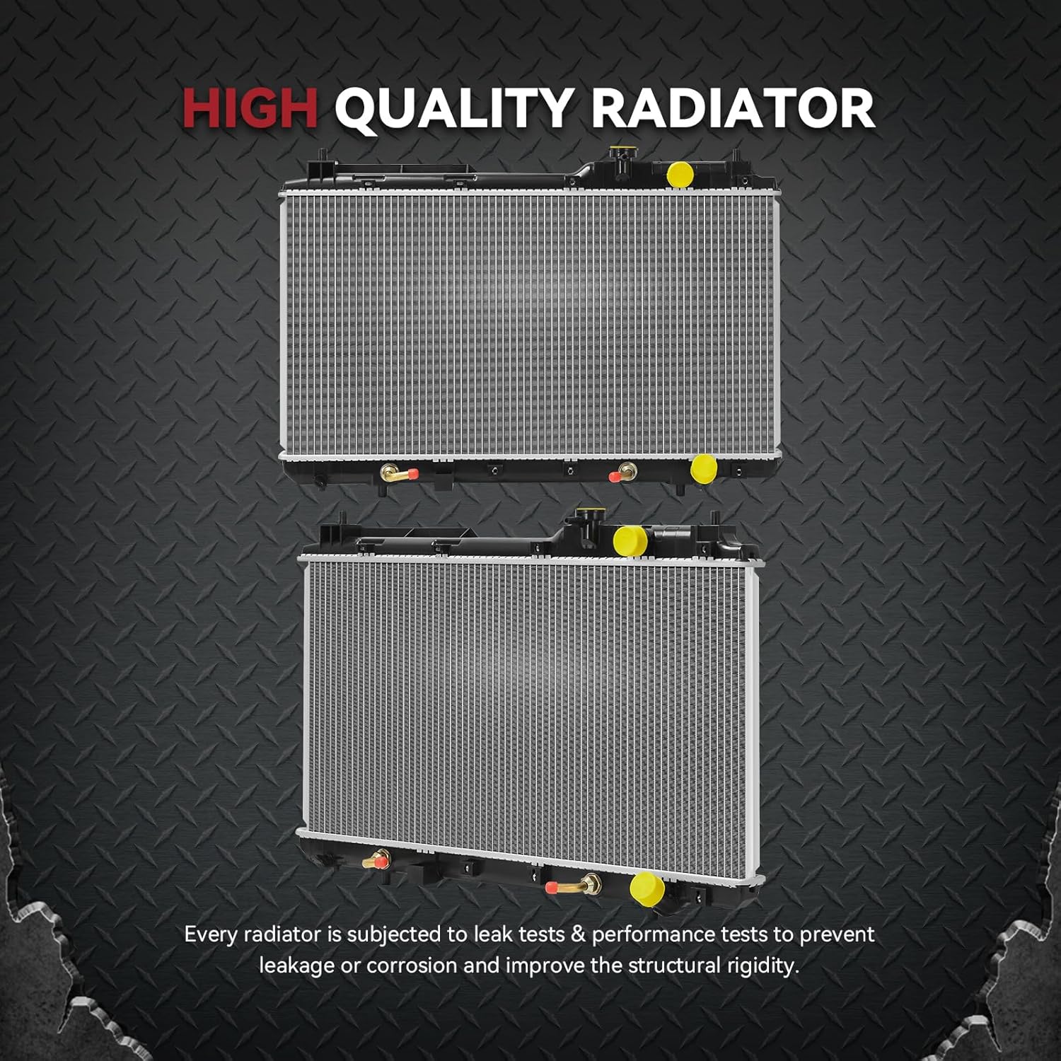 Side view of YITAMOTOR Aluminum Radiator - Direct Fit for 1997-2001 Honda CR-V | 2.0L Engine