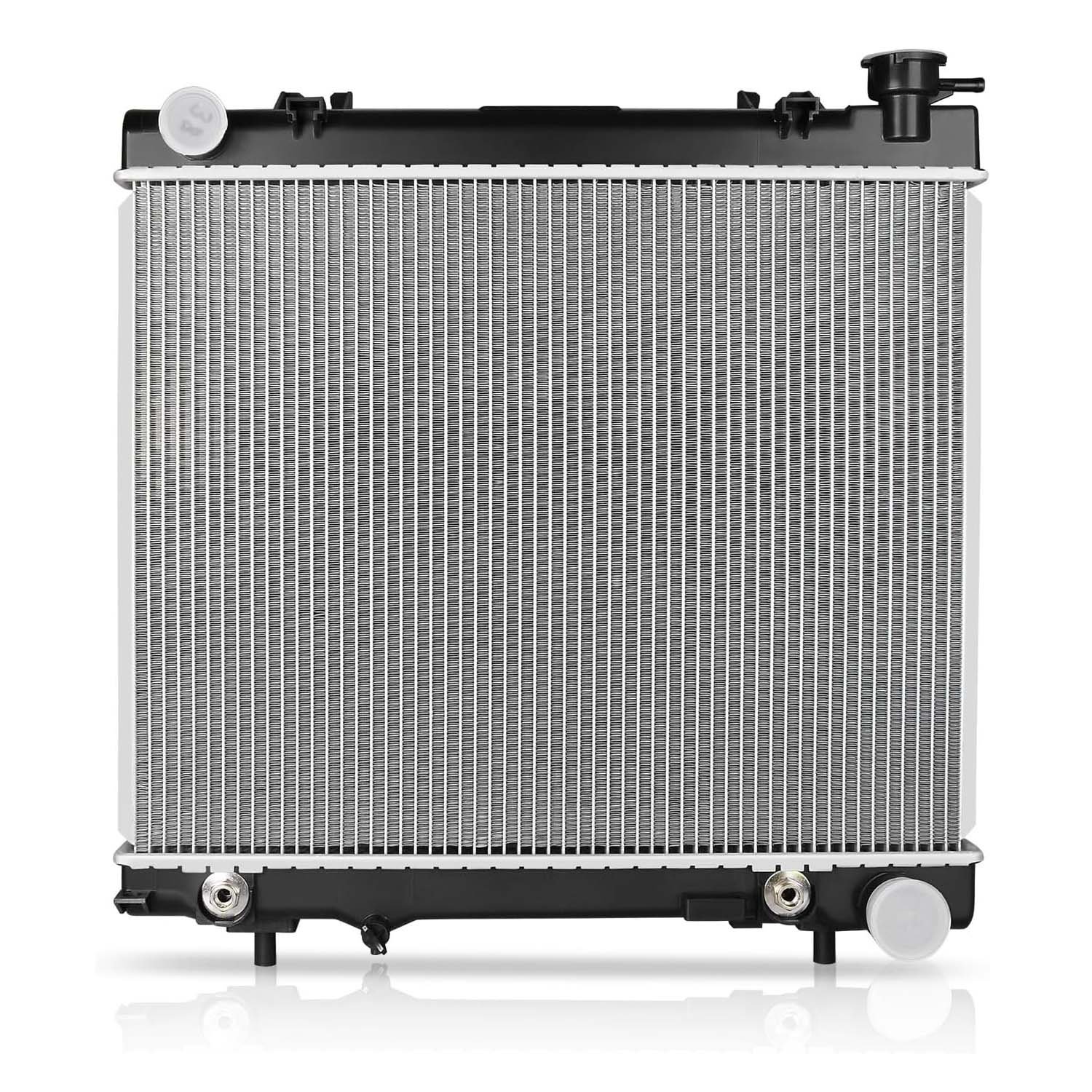 YITAMOTOR Aluminum Radiator - Direct Fit for 05-12 Dakota, 06-09 Raider | 3.7L V6 & 4.7L V8 Engines