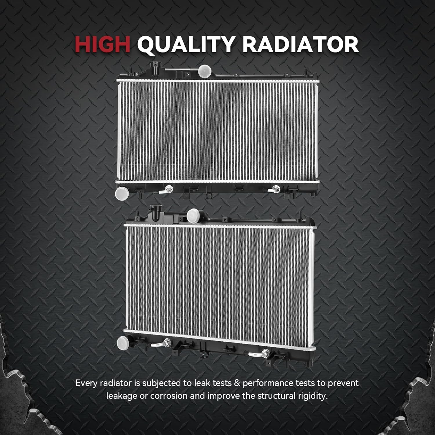 Side view of YITAMOTOR Aluminum Radiator - Direct Fit for Subaru Impreza/Forester/Legacy/Outback/Crosstrek | 2.0L 2.5L