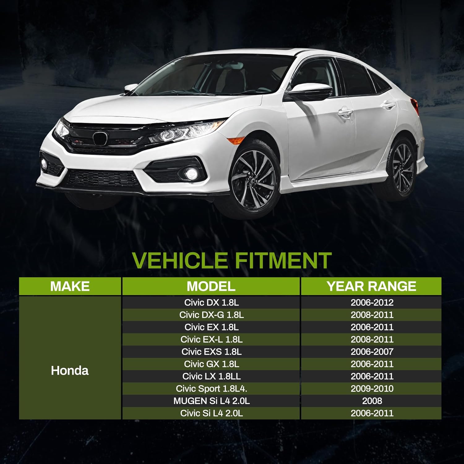 Side view of YITAMOTOR Performance Aluminum Radiator - Compatible with Select Honda Civic Models | ENG K/R18 Series