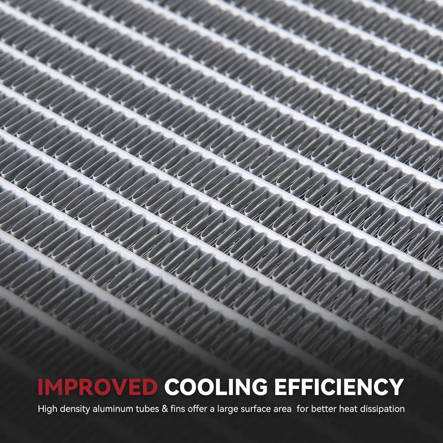 Side view of YITAMOTOR Aluminum Radiator - Direct Fit for 2009-2010 Pontiac Vibe, 2009-2019 Toyota Corolla & 2009-2014 Matrix | 1.8L 2.0L