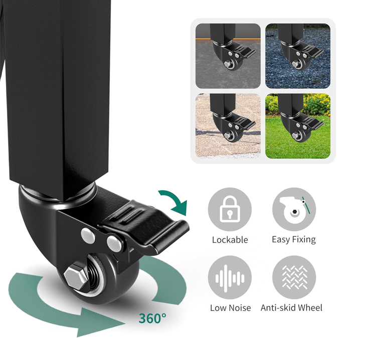 360°Rolling Casters