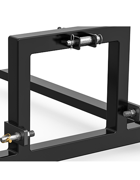 Adjustable pallet fork
