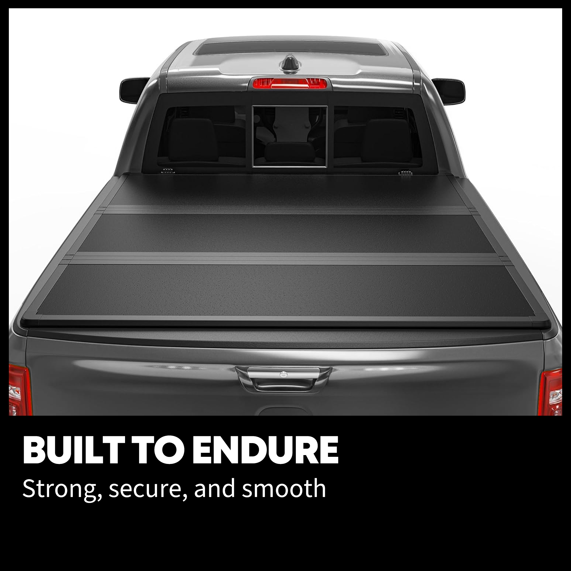 FRP Hard Tri Fold Truck Bed Tonneau Cover Fits for Nissan Titan