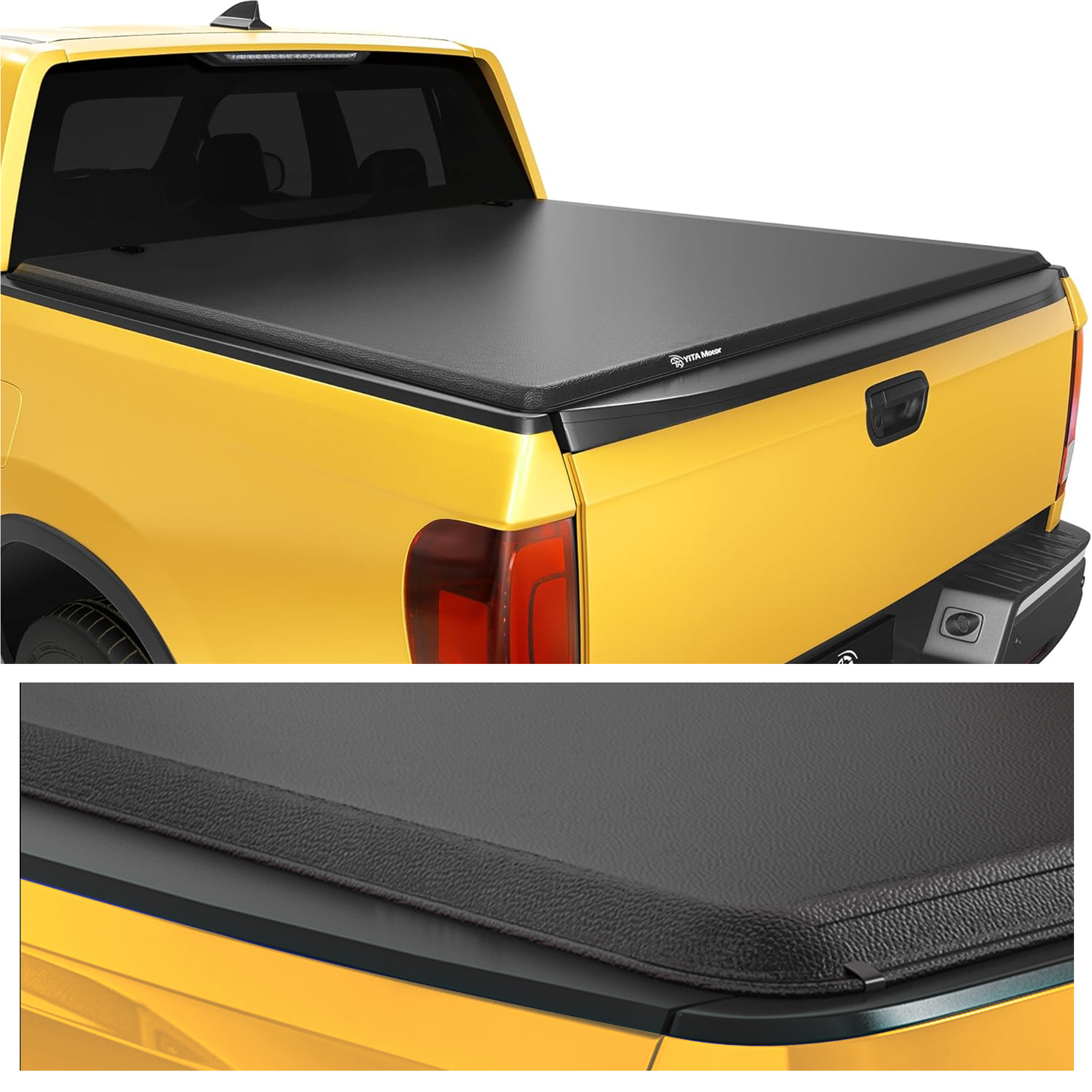 Side view of Truck Bed Soft Roll-Up Cover for 2017–2026 Honda Ridgeline 5' Bed – YITAMOTOR