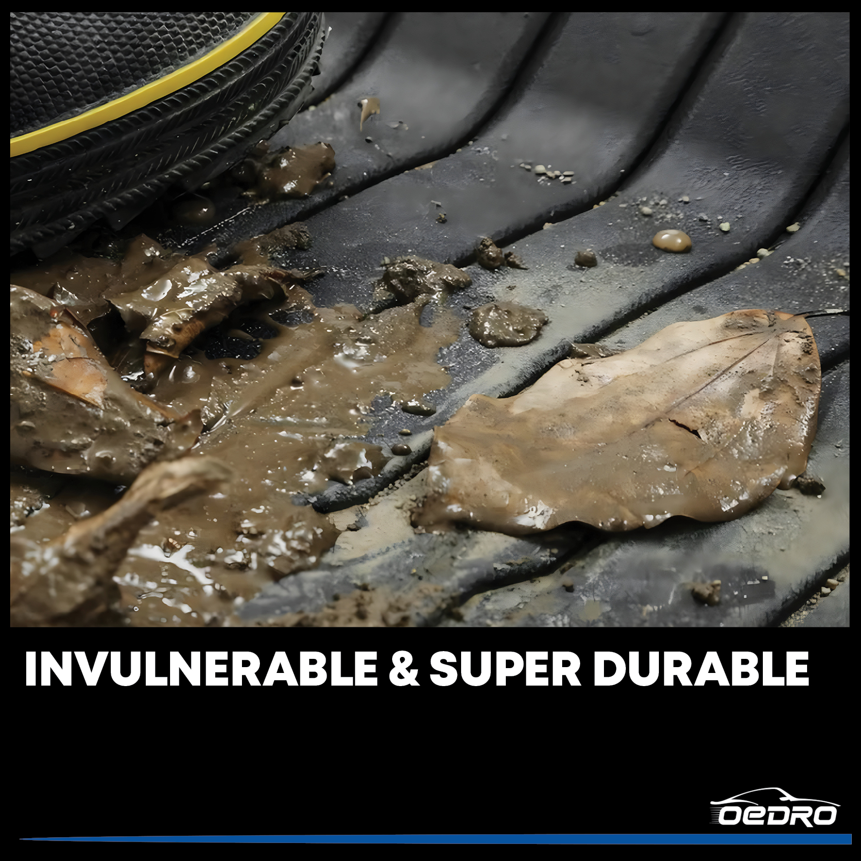 Side view of OEDRO Floor Mats for 2015-2021 Ford Transit-150/250/350 (No Transit Connect)