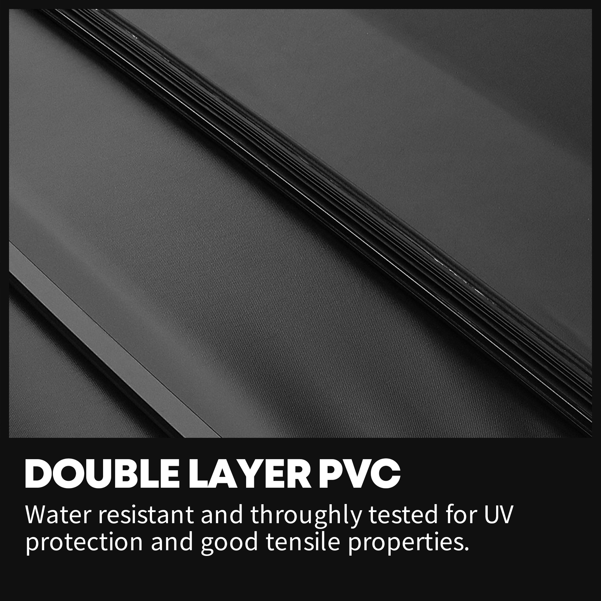 Side view of YITAMOTOR Soft Roll Up Tonneau Cover for 2019-2024 Ford Ranger 5 ft Bed