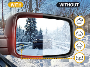 Power Heated Plane Mirror