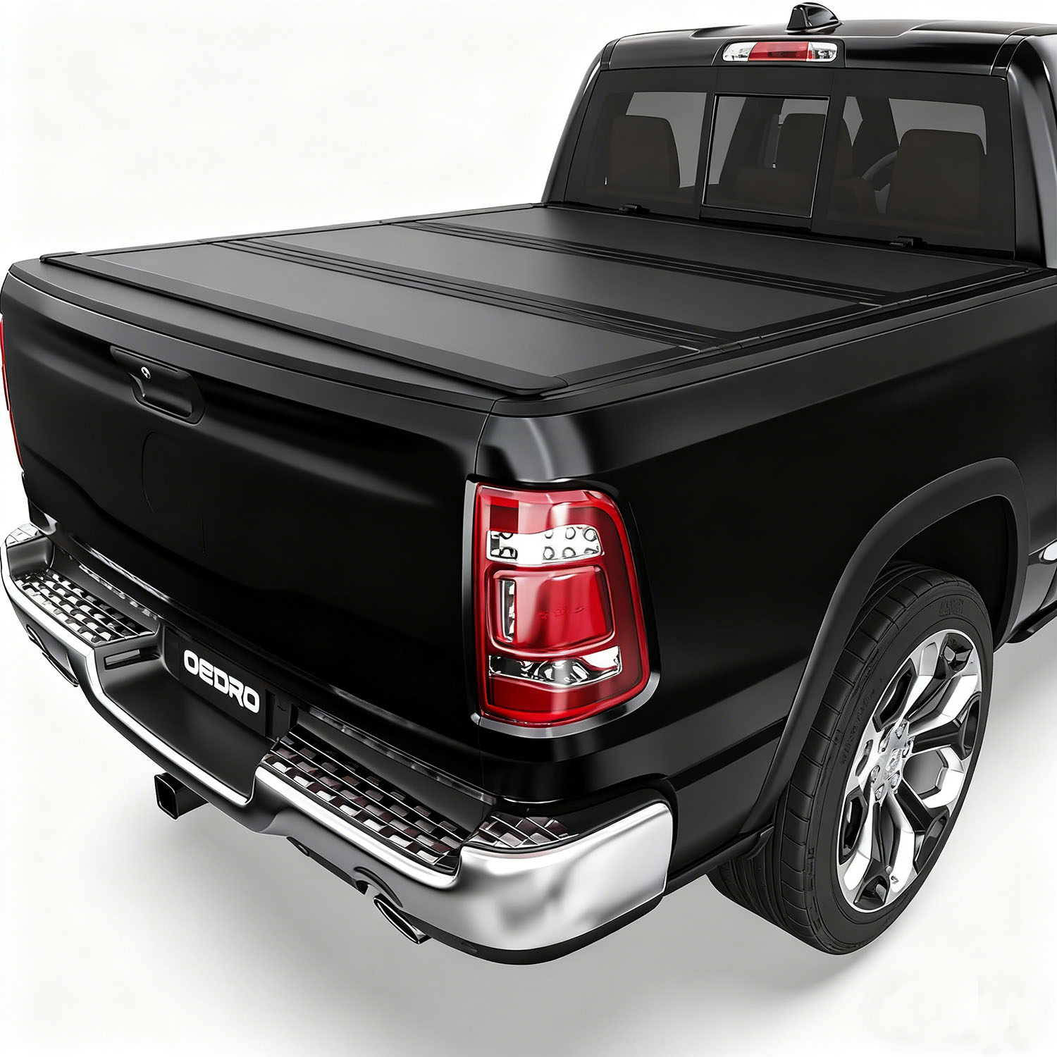 OEDRO Low-Profile Hard Tri-Fold Tonneau Cover Compatible with Jeep Gladiator 2020-2026 5ft Bed, One-Handed Quick Release, Drainage Design