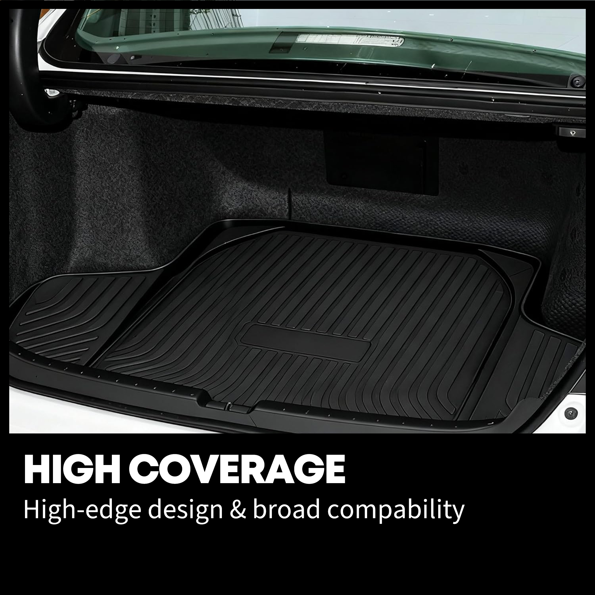 Side view of YITAMOTOR® Black Floor Mats for Honda Accord 2023 2024 2025 2026 & Honda Accord Hybrid 2023 2024 2025 2026