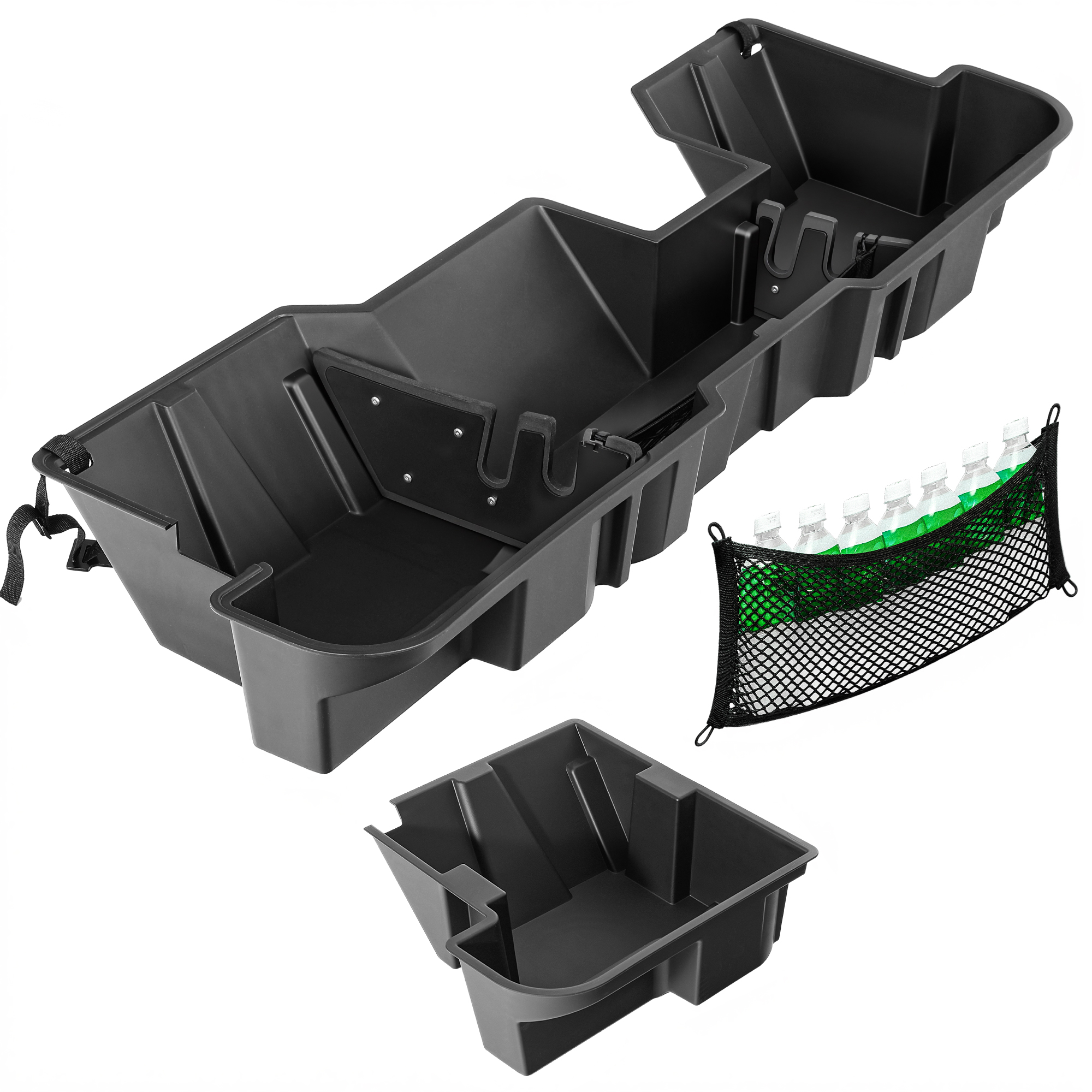 OEDRO Under Seat Storage fits 2019-2026 Dodge Ram 1500 Crew Cab New Body Style (Not for Classic), Upgraded Rear Underseat Storage Truck Organizer