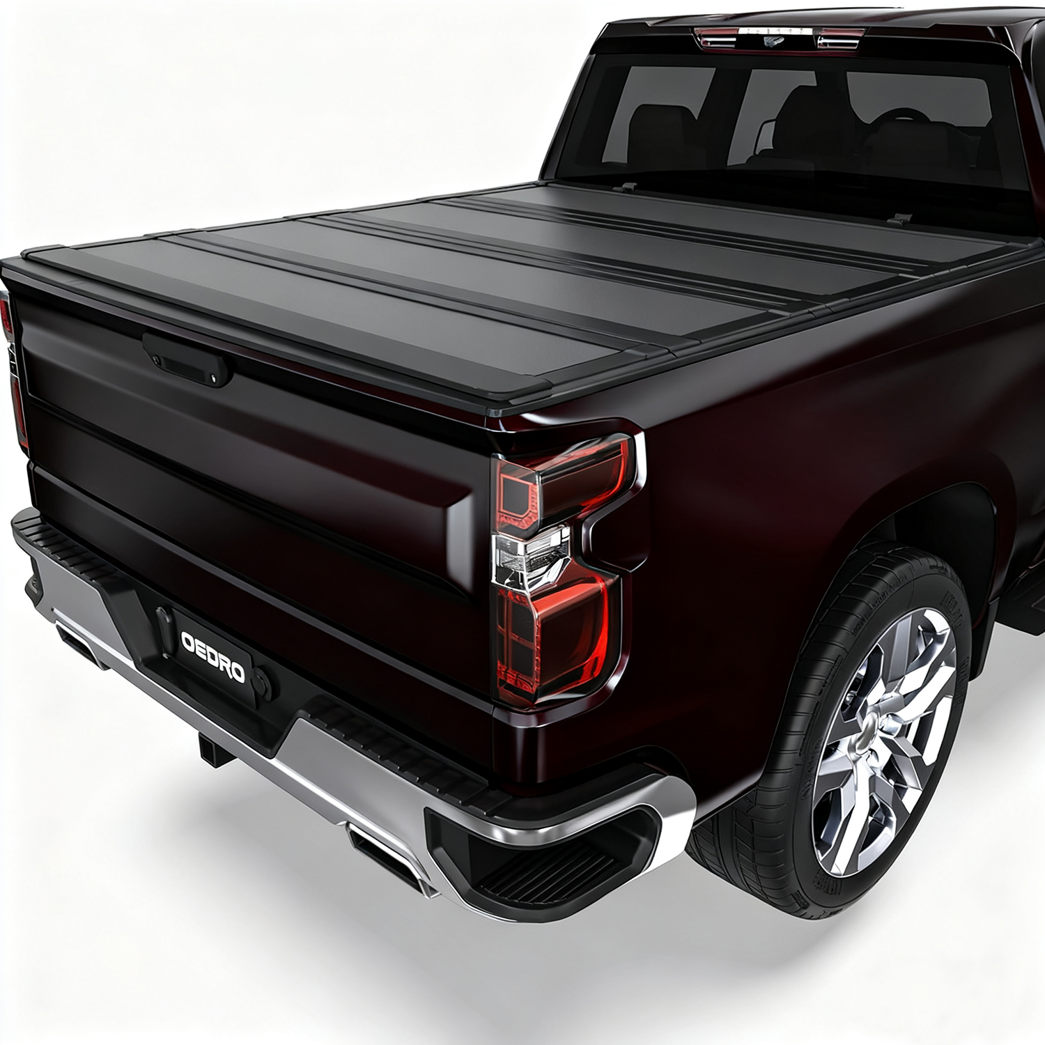 OEDRO Low-Profile Hard Quad-Fold Tonneau Cover Compatible with Dodge Ram 1500 2009-2018, Ram Classic 1500 2019-2024, Fit for 2010-2026 Ram 2500 3500