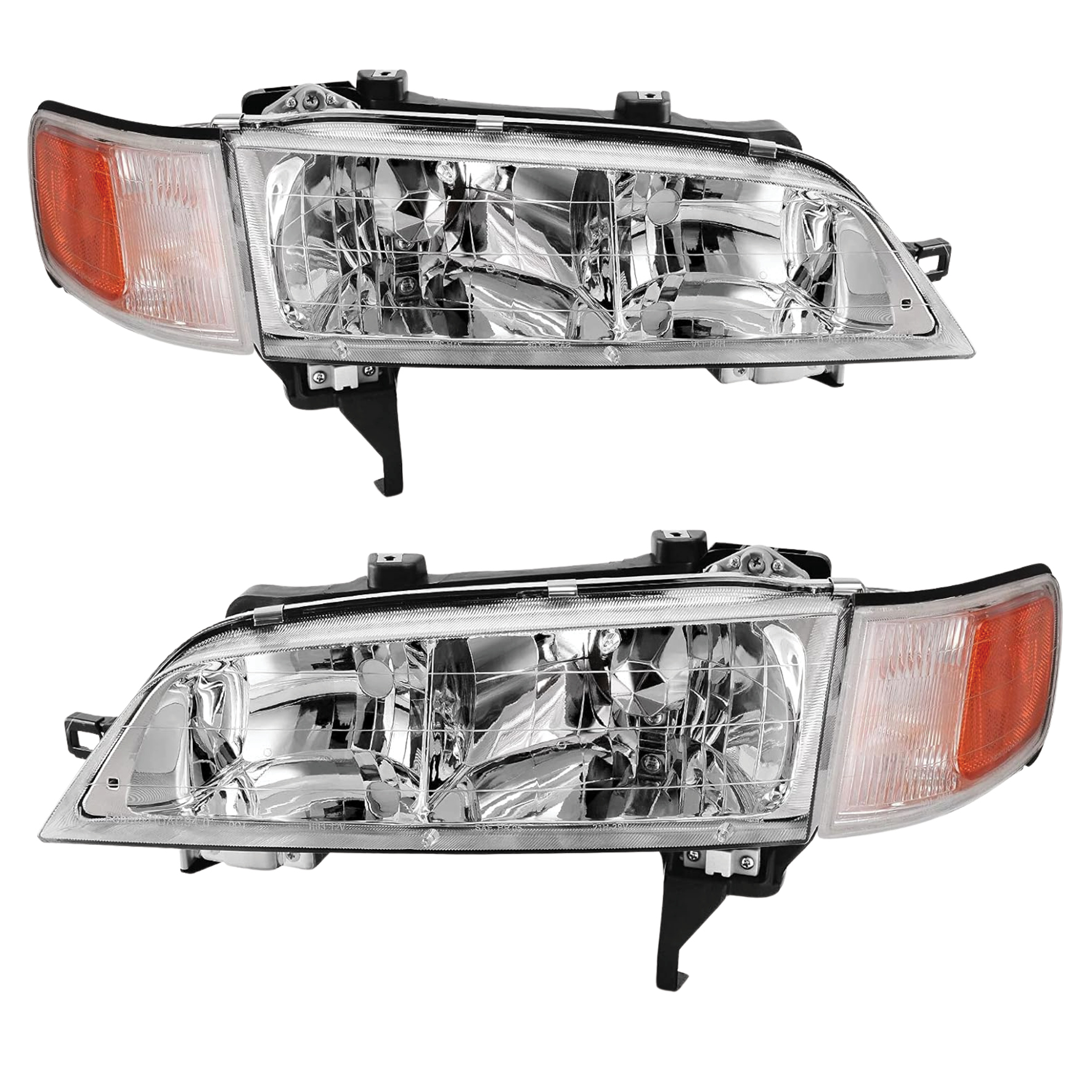 YITAMOTOR® Headlights Assembly Compatible with 94-97 Honda Accord Headlamp Replacement Pair Driver and Passenger Side