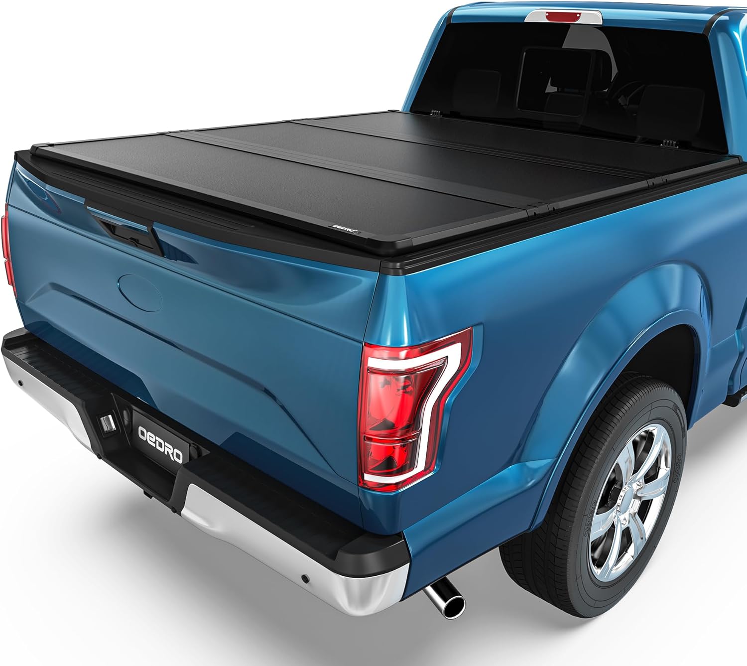 OEDRO 6.5ft FRP Hard Tri-fold Tonneau Cover Fold Truck Bed Covers Fits for Ford F-150 F150 2004-2014 with 6.5 Feet Bed