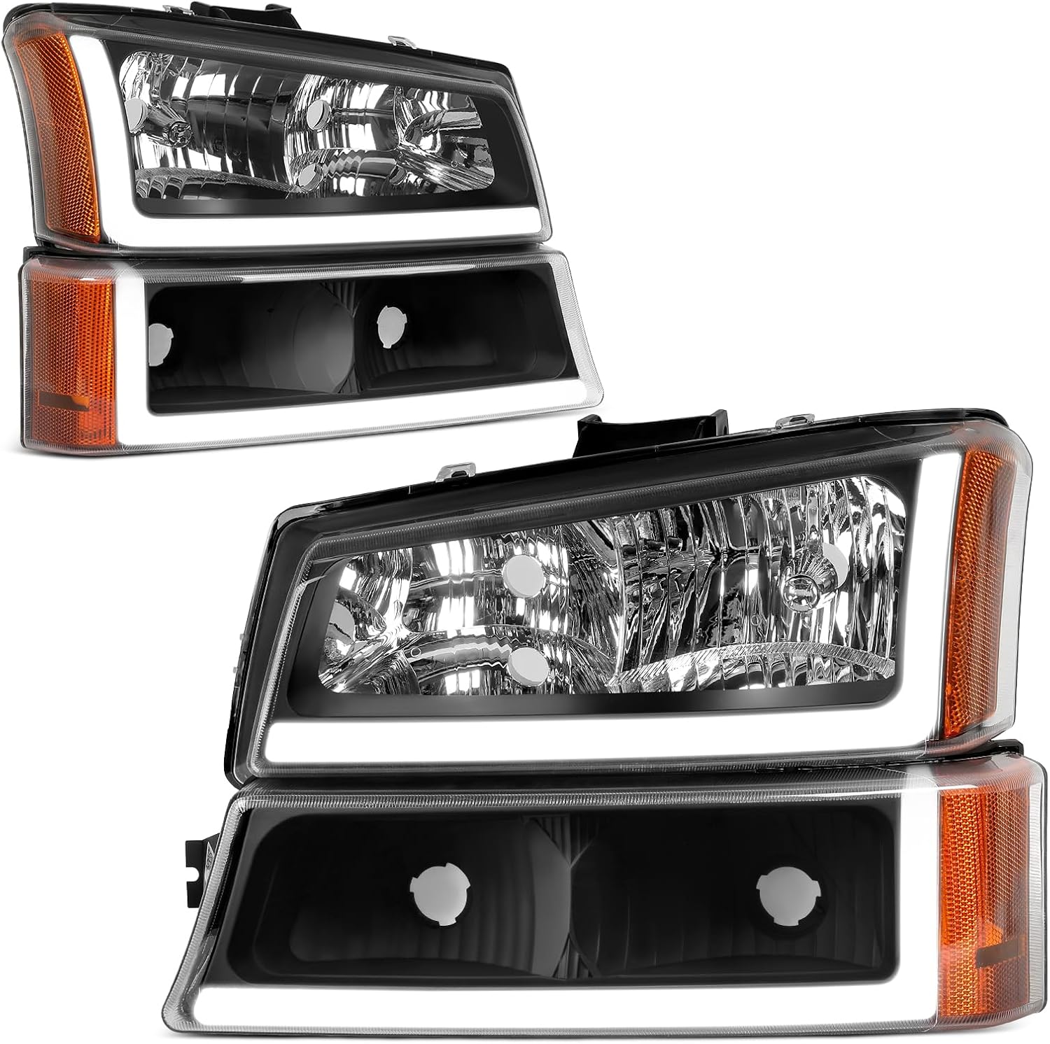 YITAMOTOR® LED DRL 2003-2007 Chevy Silverado Headlights