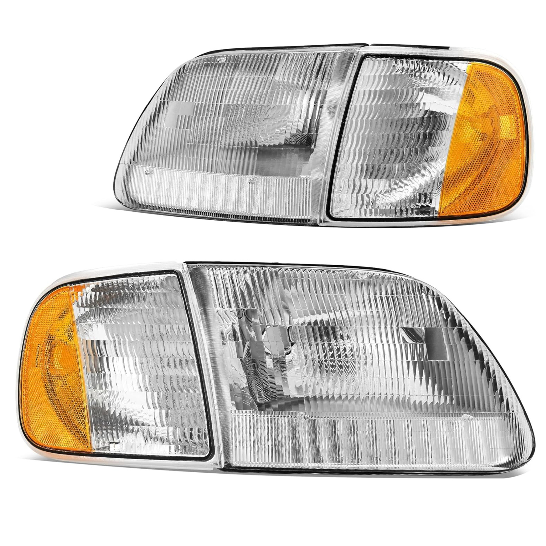YITAMOTOR® 1997-2004 Ford F-150, 1997-2002 Ford Expedition Headlight Assembly Replacement Chrome Housing-image-OE-YTLLHL-2154