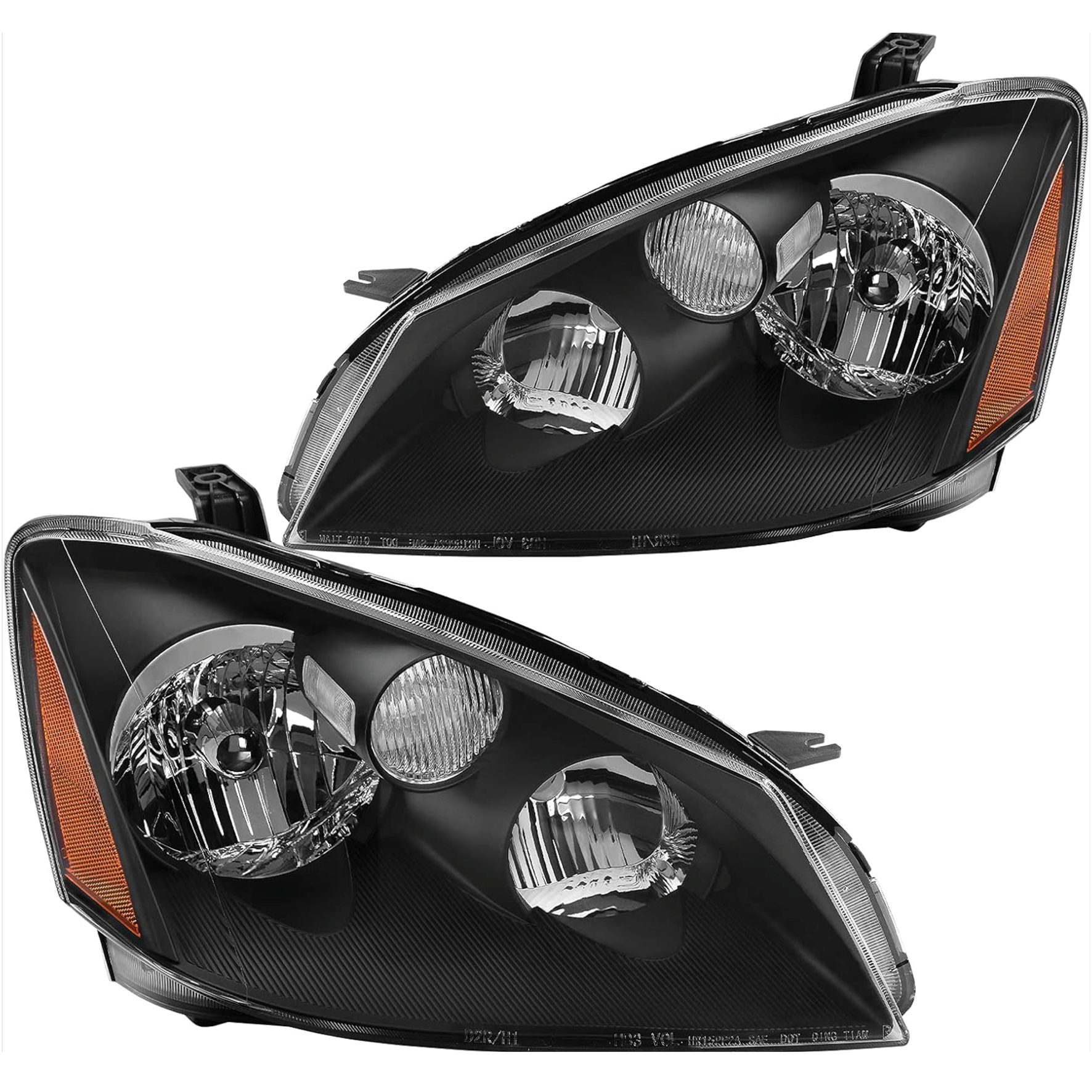 YITAMOTOR® 2005-2006 Nissan Altima Headlight Assembly Black Housing Amber Reflector-image-OE-YTLLHL-2008