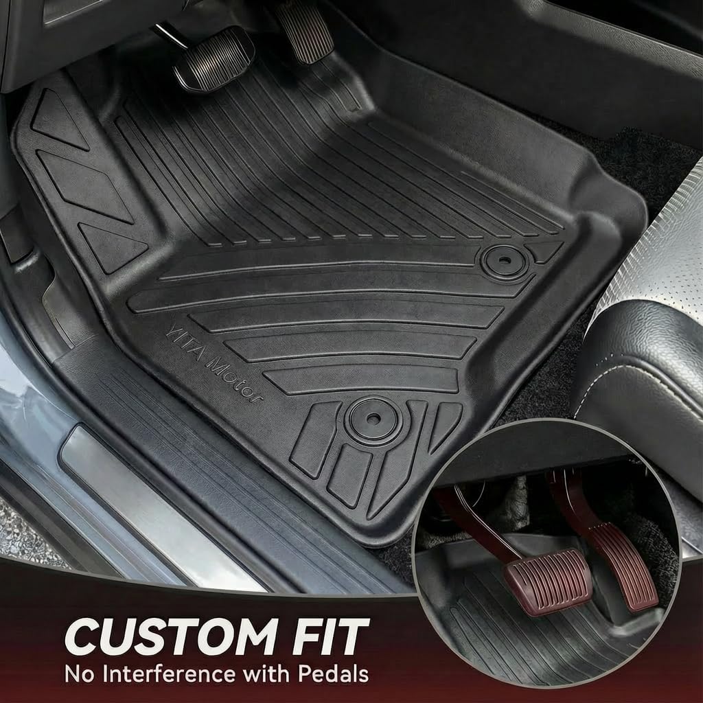 Side view of YITAMOTOR TPE All-Weather Floor Mats Set for 2024-2026 Chevrolet Trax (ACTIV/LS/LT/RS) | Includes Cargo Liner