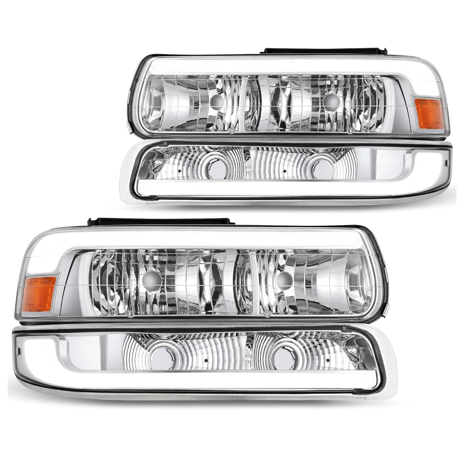 LED DRL Headlight Assembly for 1999–2006 Chevy Silverado, Tahoe & Suburban | YITAMOTOR