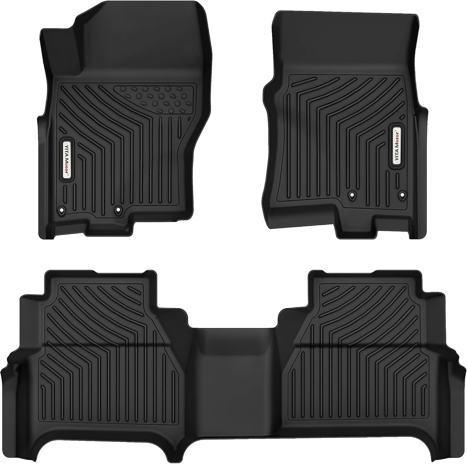 YITAMOTOR Floor Mats for Nissan Frontier Crew Cab 2022-2026 All Weather TPE