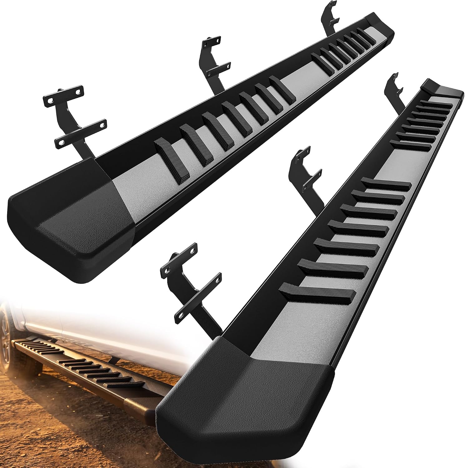 YITAMOTOR 6" Running Boards for 2015-2026 Ford F-150 SuperCab, 2017-2026 F-250 F-350 SuperCab, Stainless Steel Side Steps