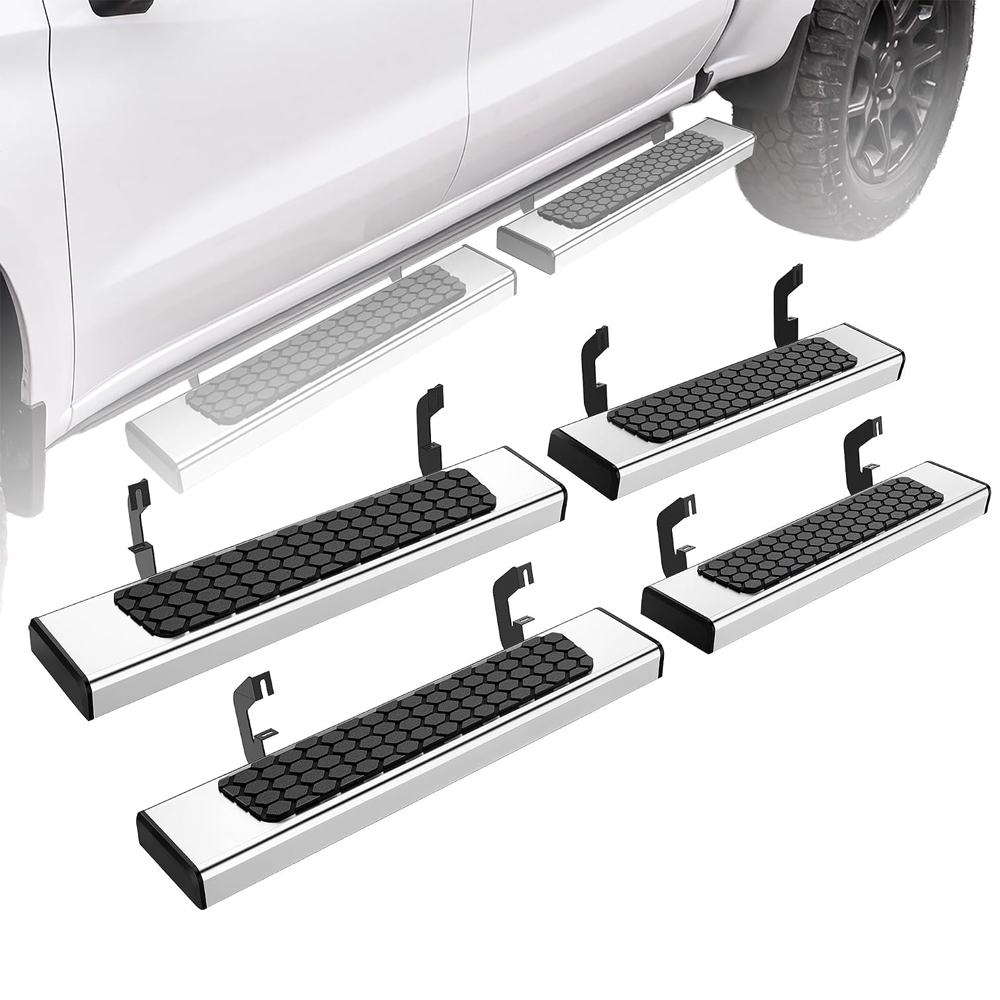 YITAMOTOR Split Drop Running Boards for 2015-2026 Chevy Colorado/GMC Canyon Crew Cab, Stainless Steel