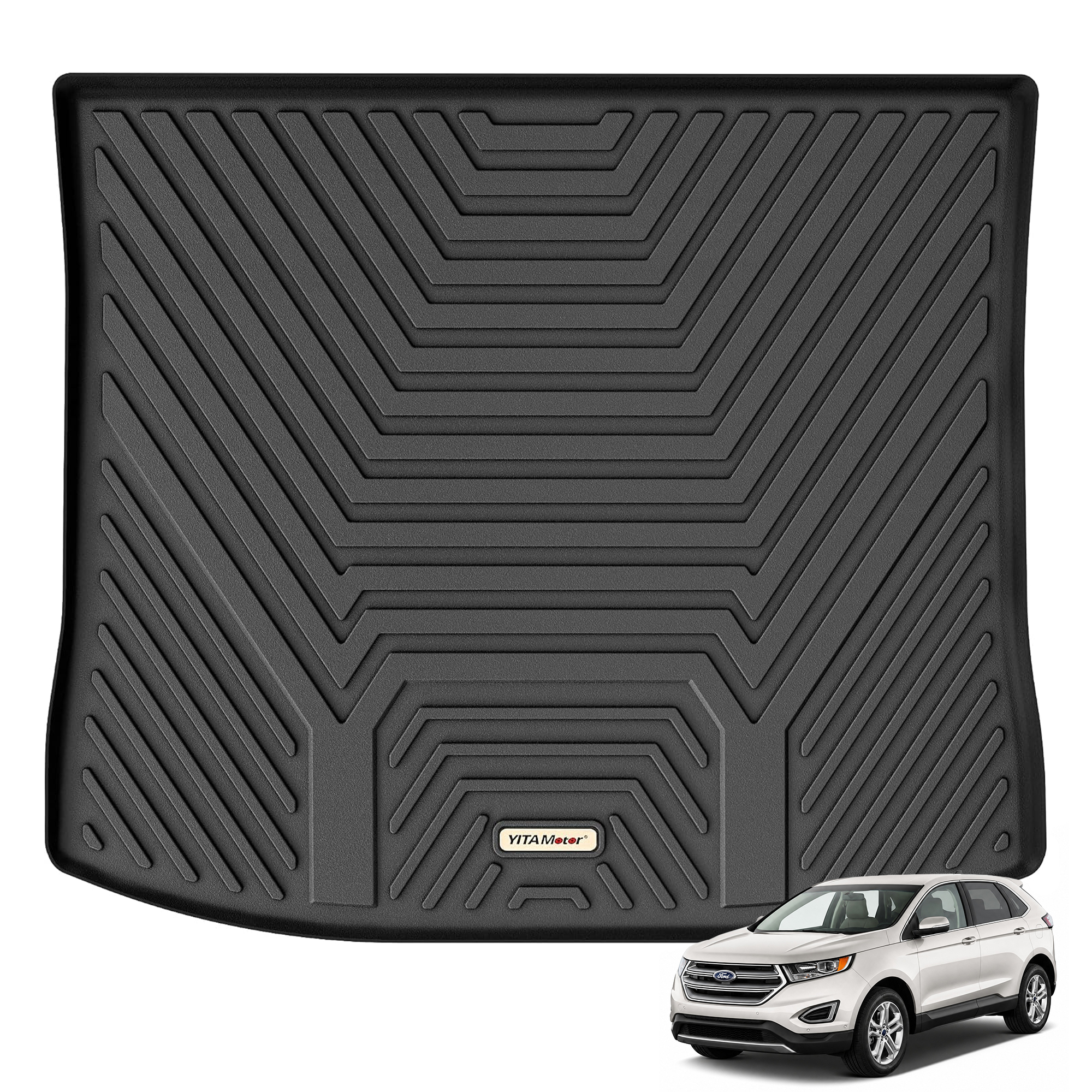 YITAMOTOR Cargo Mat for 2015-2024 Ford Edge | Custom Fit TPE Trunk Liner