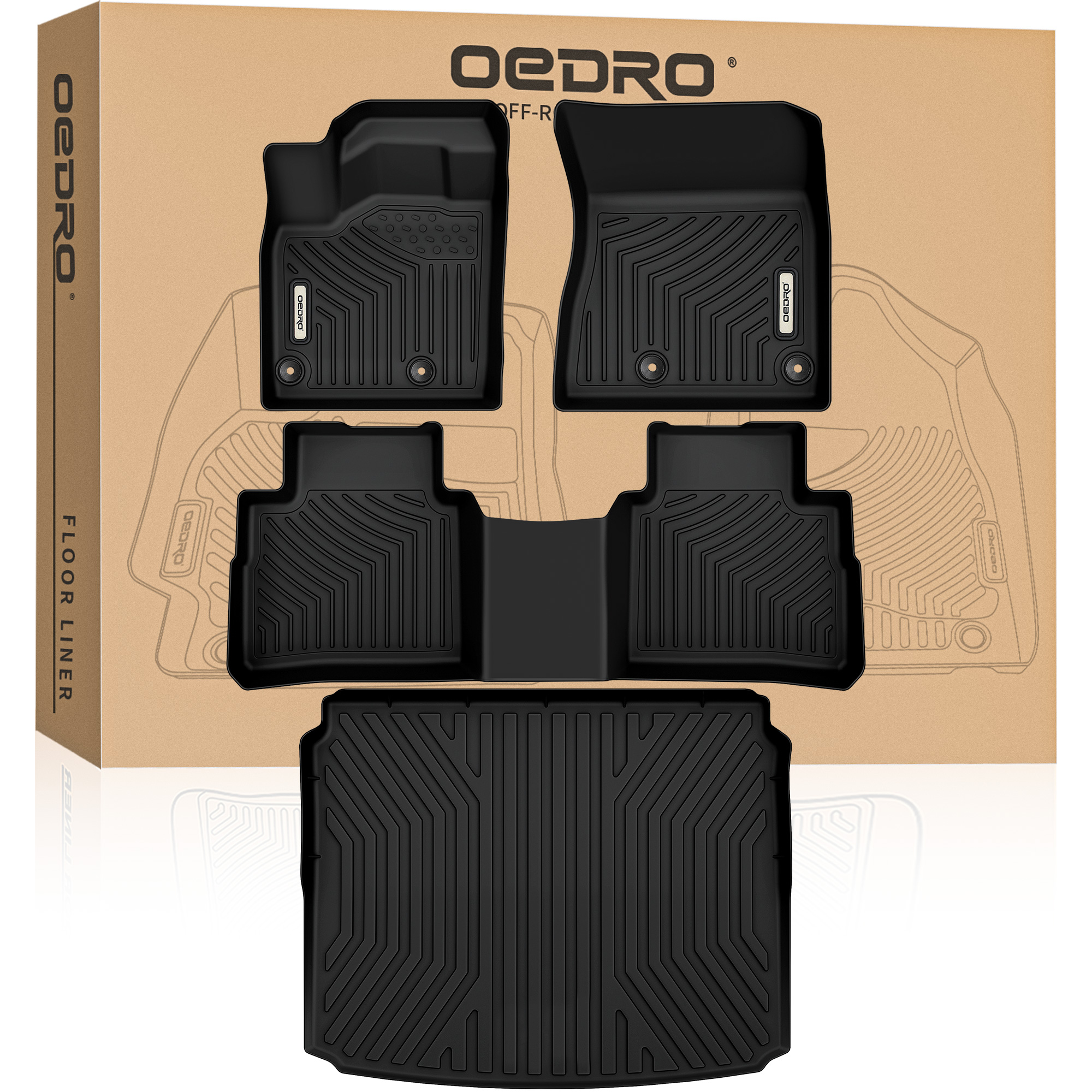 OEDRO Floor Mats Set for 2021-2026 Nissan Rogue (NOT Fit Sport or Select Models, Only Fit AWD Drive Models)