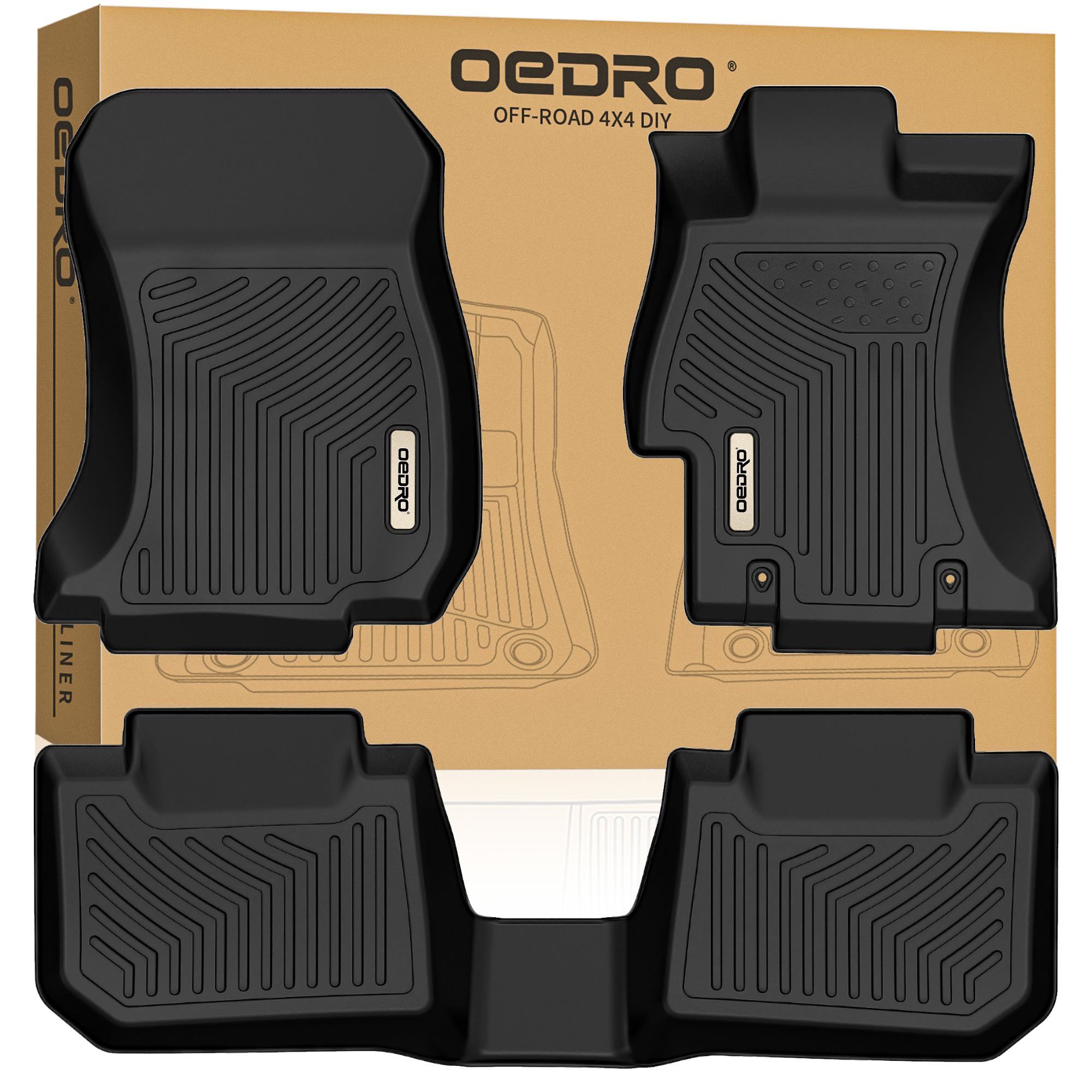 OEDRO Floor Mats for 2016-2017 Subaru Crosstrek, 2012-2016 Subaru Impreza, 2015-2020 Subaru WRX/WRX STi, 2013-2015 Subaru XV Crosstrek