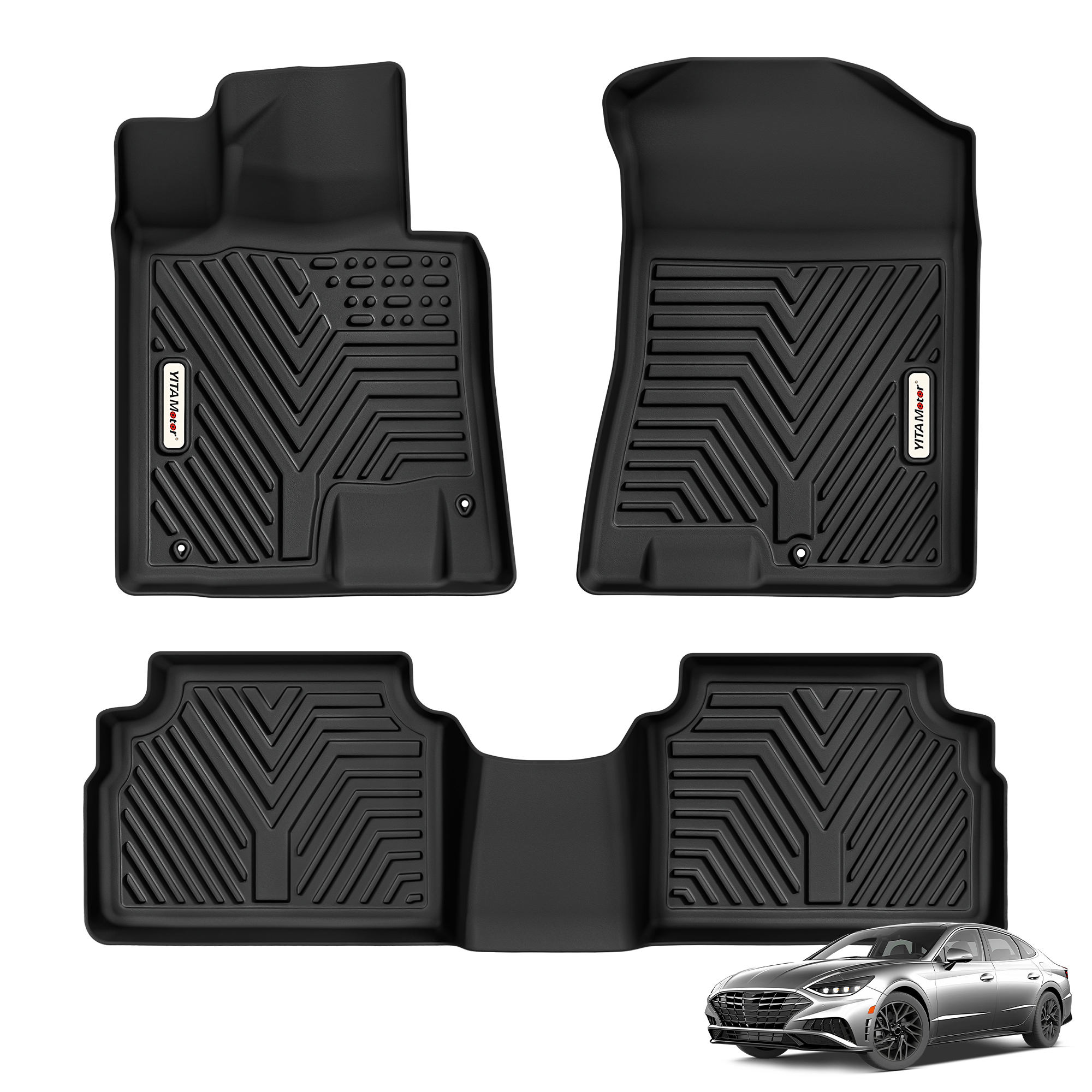 YITAMOTOR Floor Mats for 2020-2026 Hyundai Sonata & 2021-2026 Kia K5