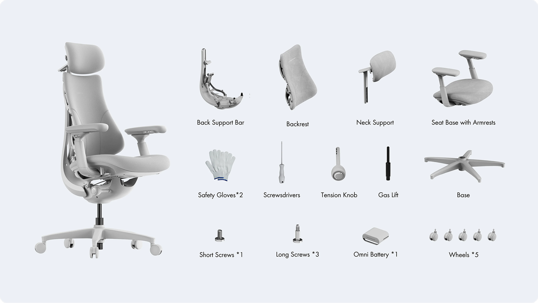 Chair assembled