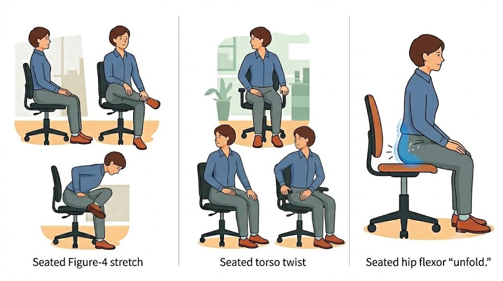 healthy sitting stretching by arbrest cove