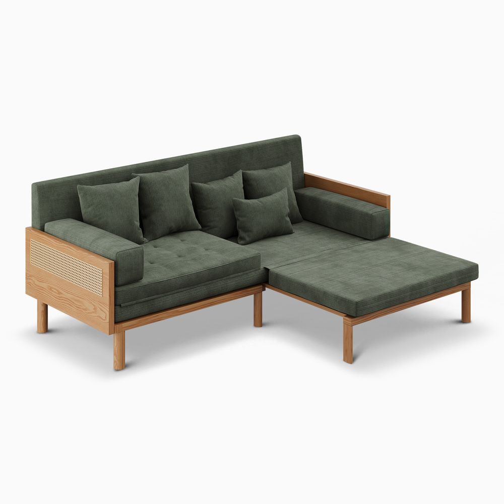 Futon Ash Solid Wood sofa bed