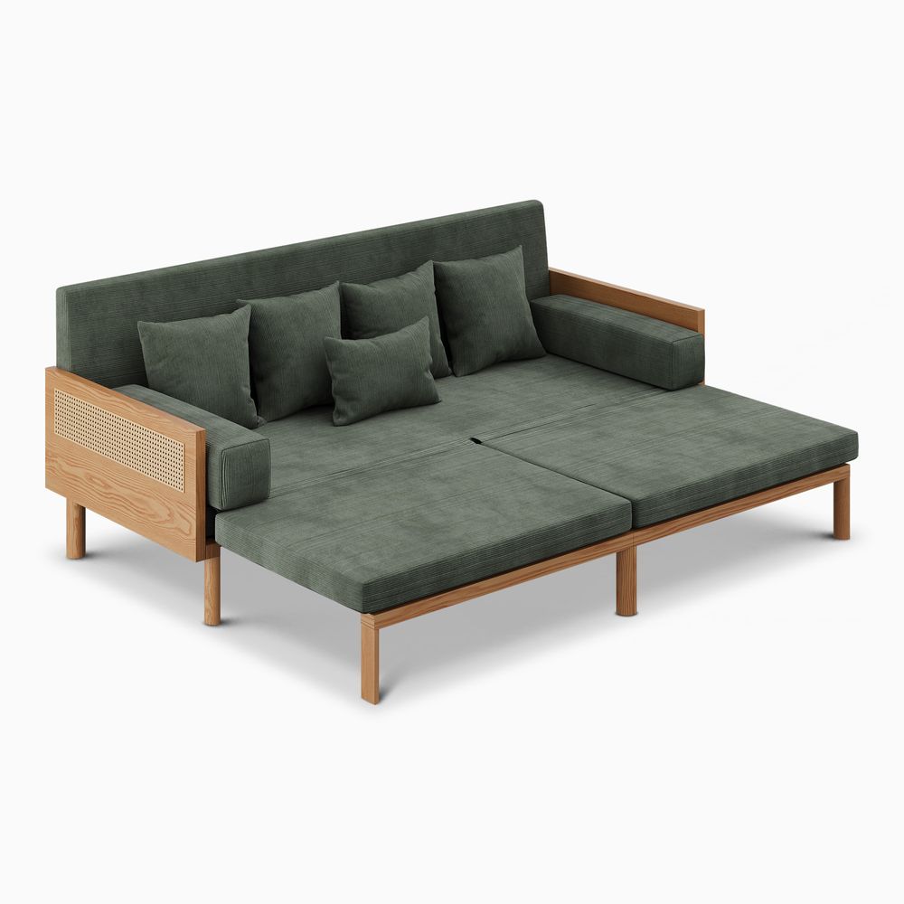 midcentury Lshape sofa
