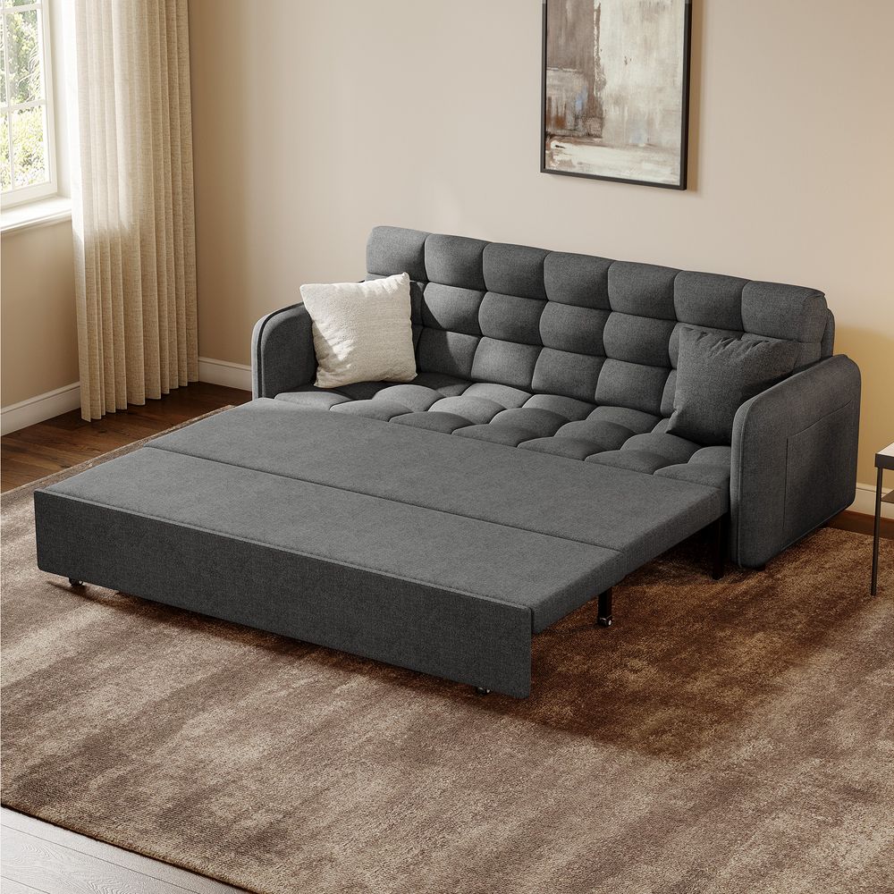 gray sofa bed