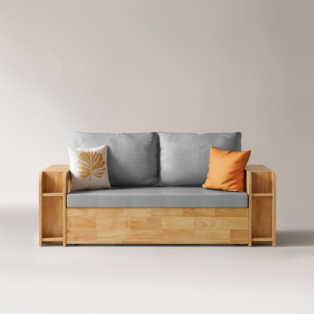 Technological fabric wooden sofa bed