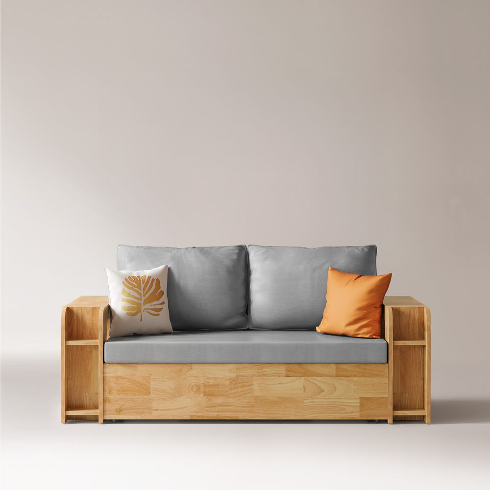 Technological fabric wooden sofa bed