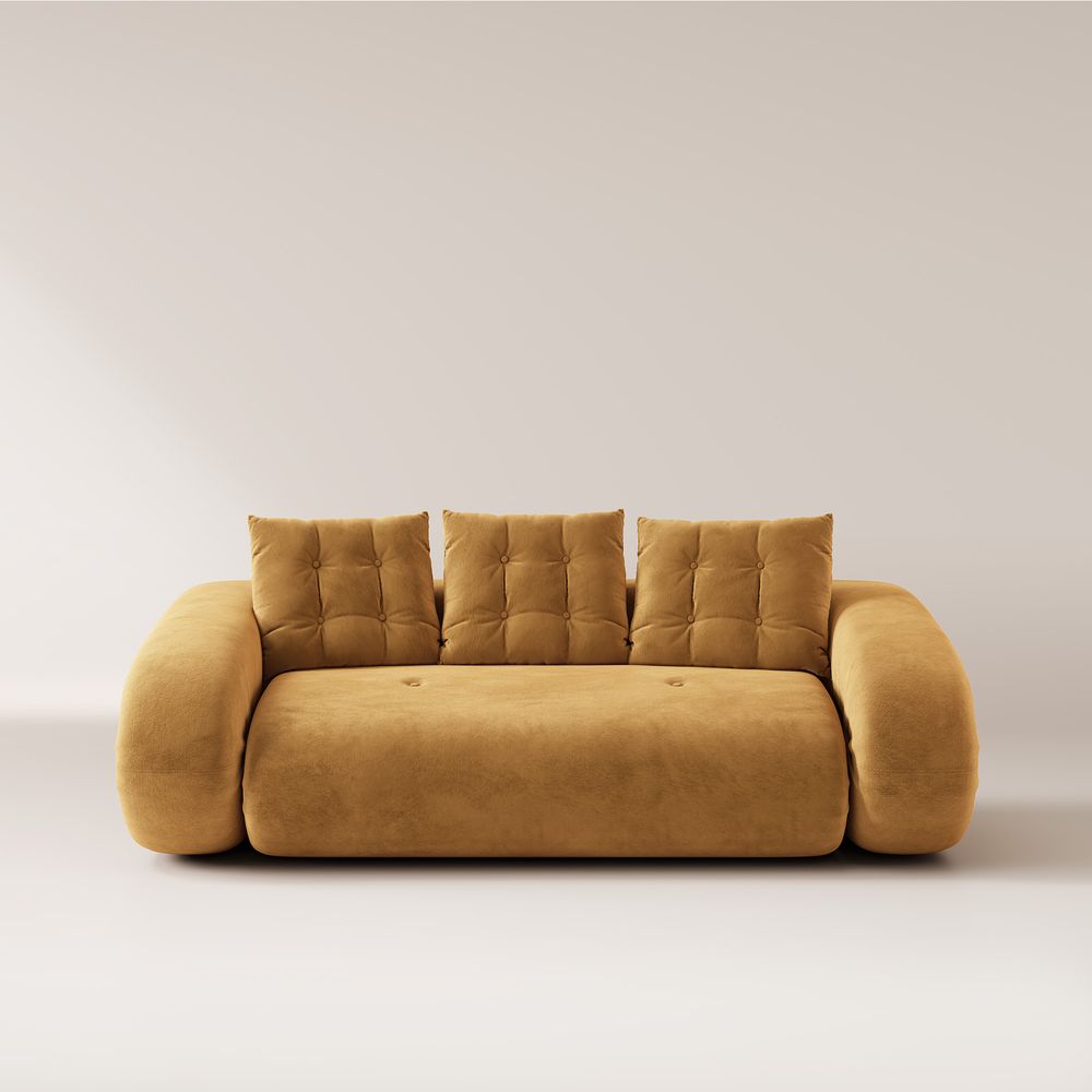 yellow sofa bed