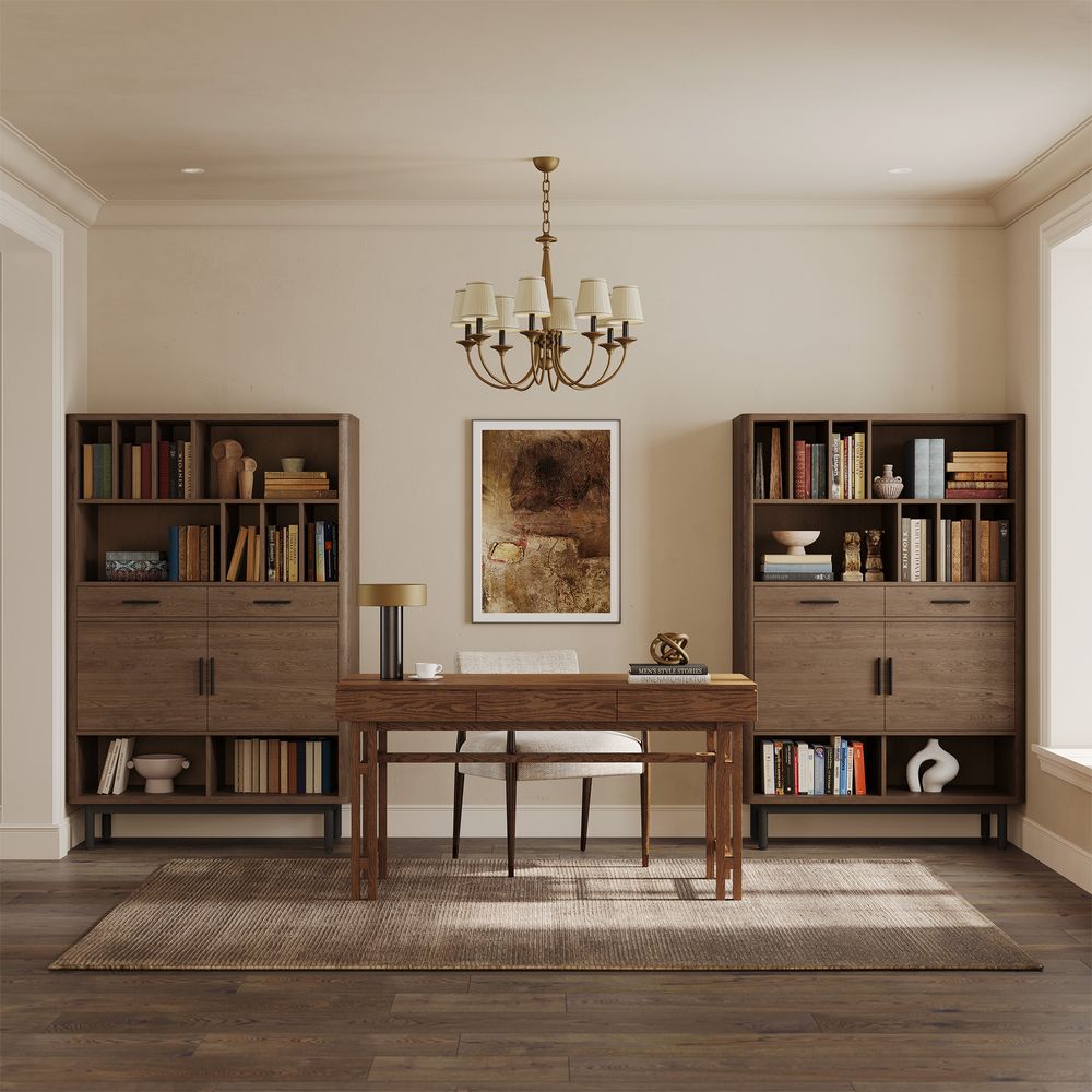 47 inch corner bookcase shelf