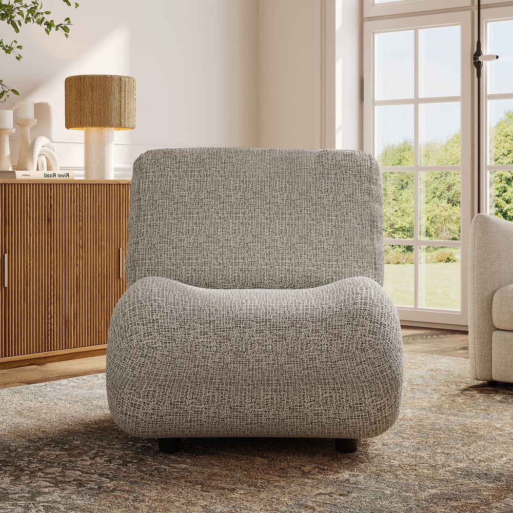 linen fabric accent chair