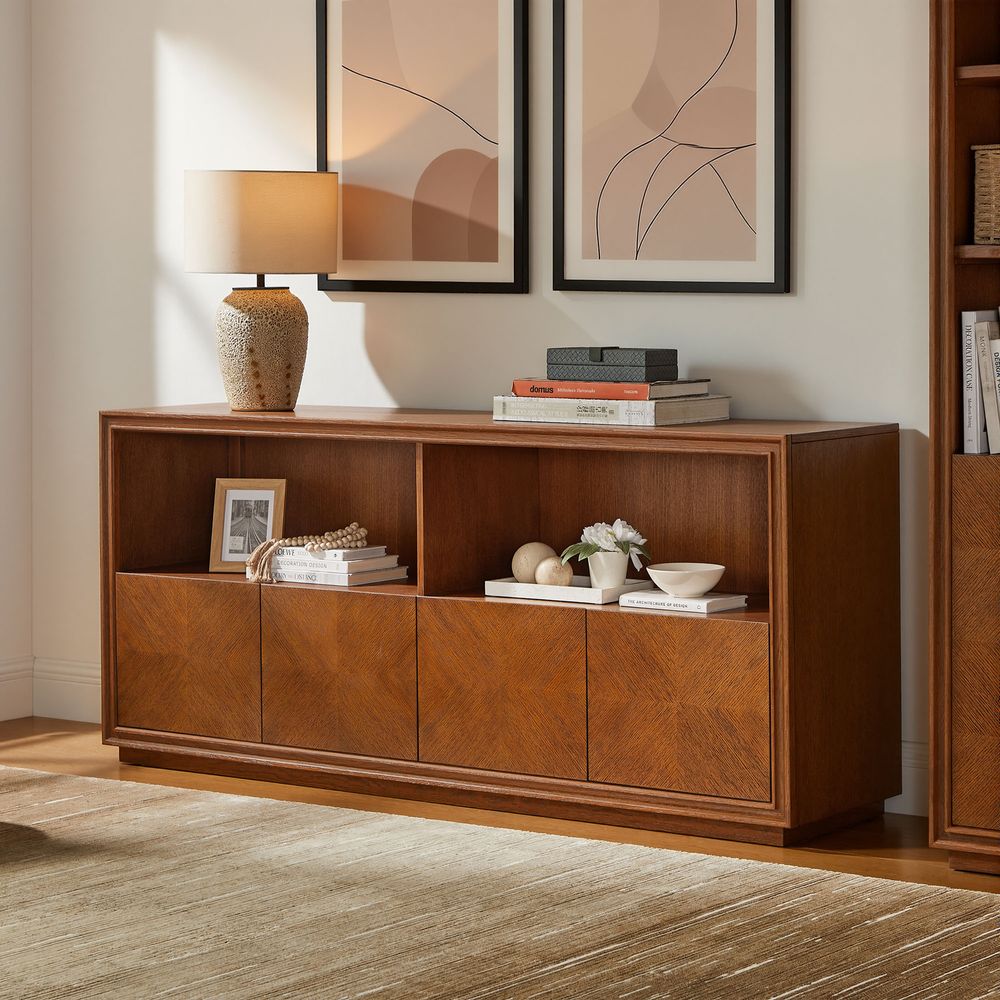 file cabinet in walnut