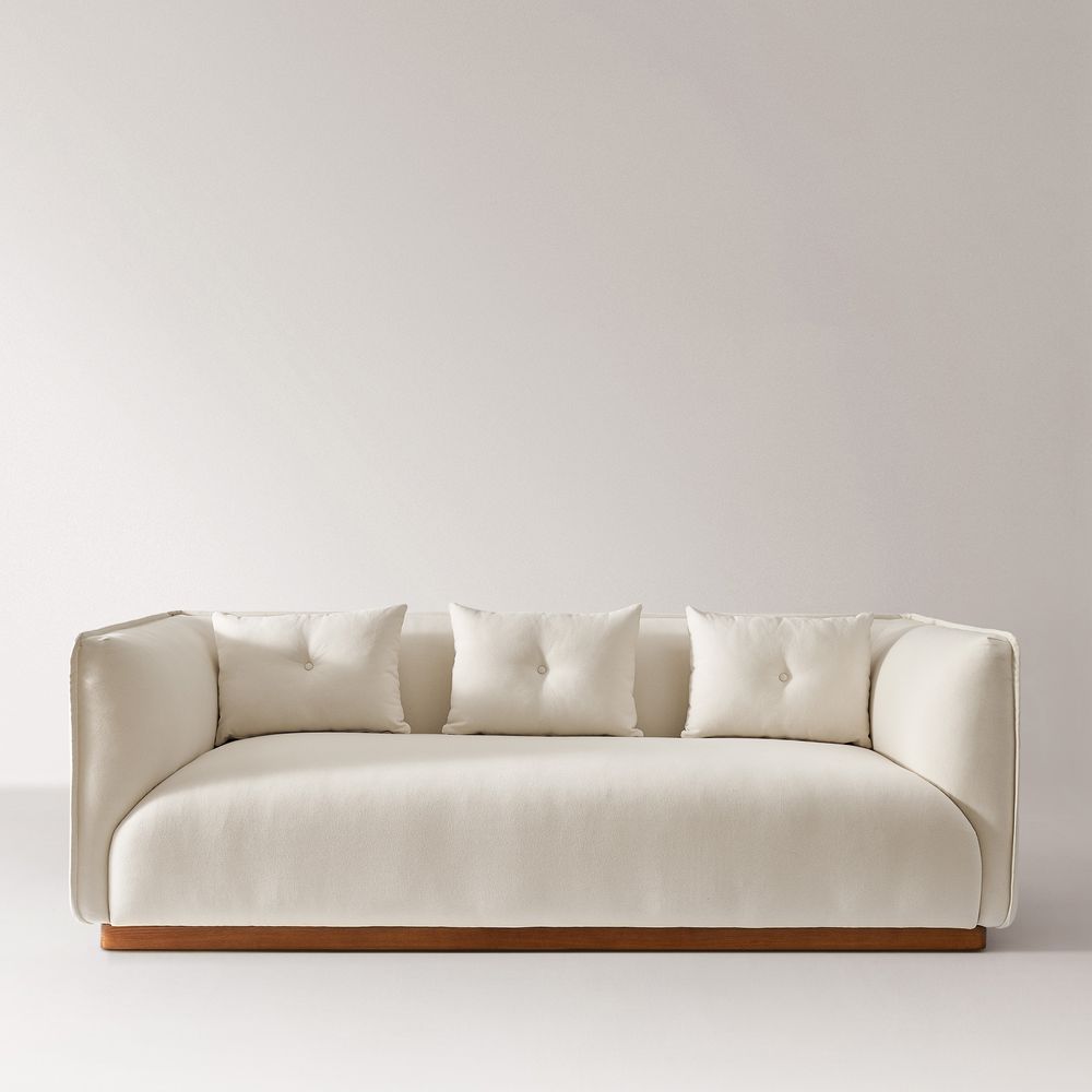 cotton fabric loveseat