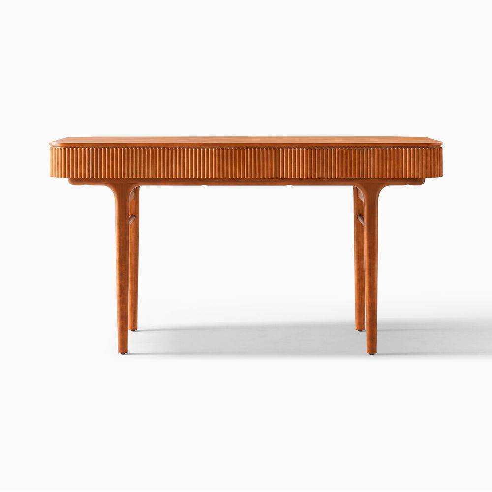 walnut solid wood desk