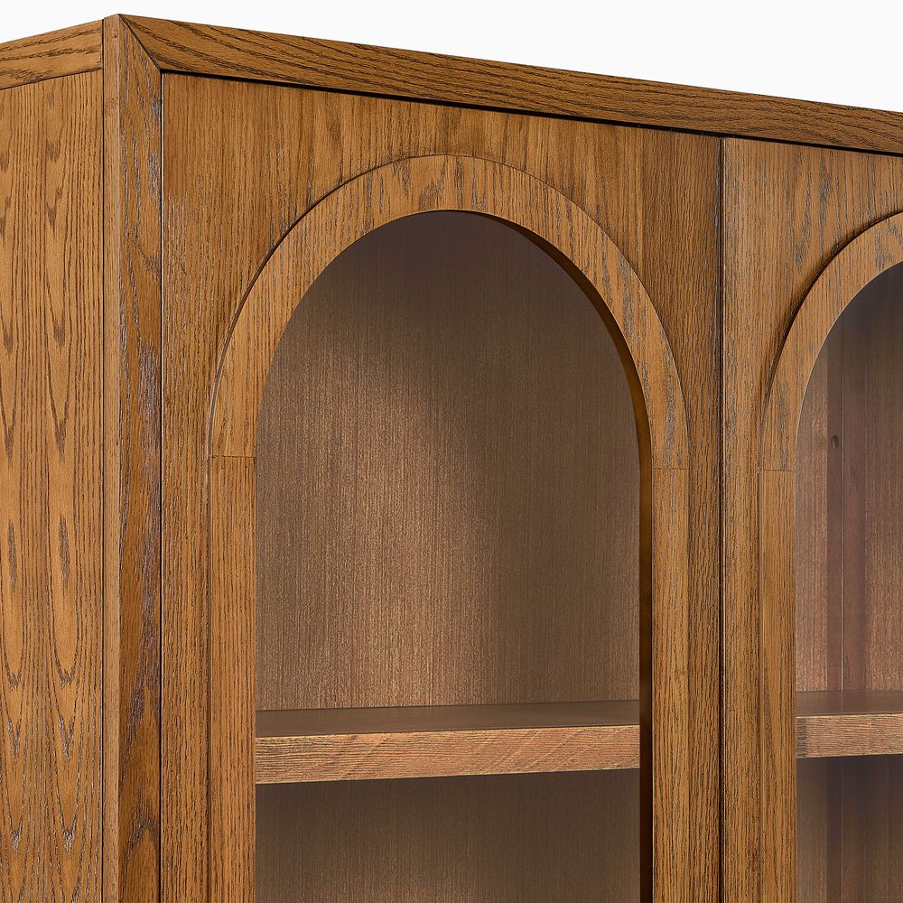 solid oak cabinet