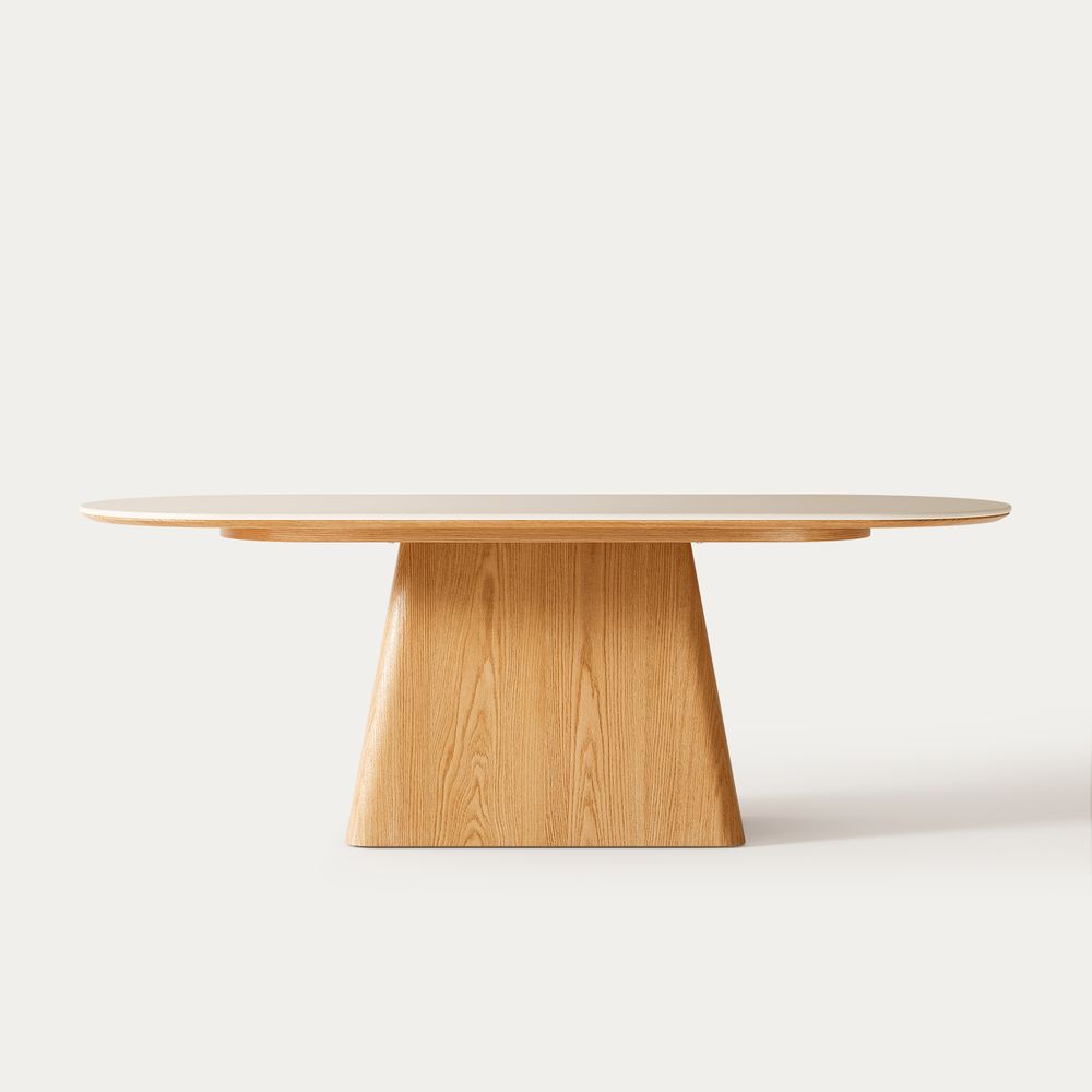 84 Inch Engineered Stone Dining Table