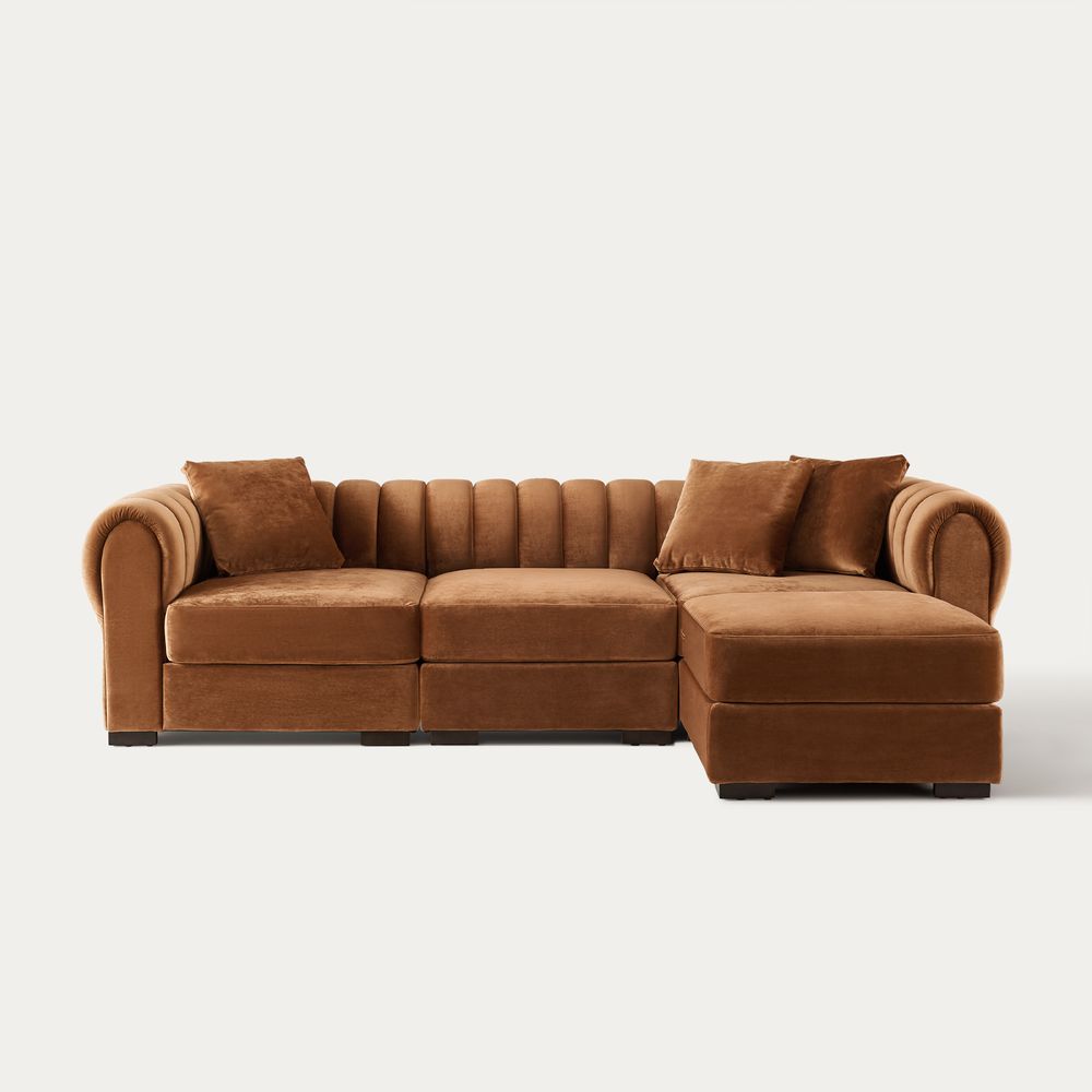  modular sectional sofa with ottoman