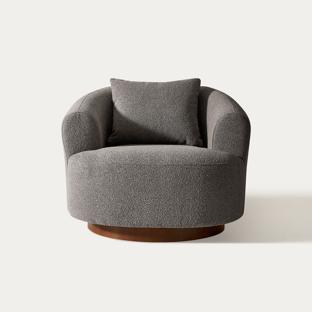 boucle accent chair